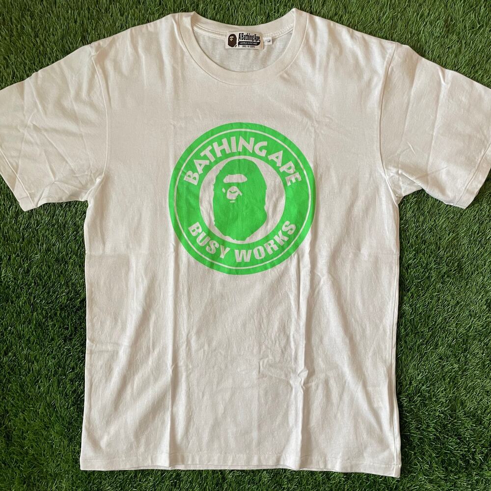 Bape Green Busy Works Tee